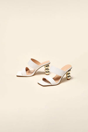 Square Toe Shaped Gourd High Heels - KissProm