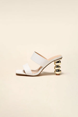 Square Toe Shaped Gourd High Heels - KissProm