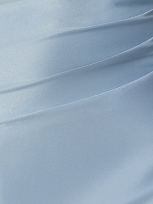 Tavi | Sky Blue - Bodycon Satin Sweetheart Beaded Homecoming Dresses with Slit
