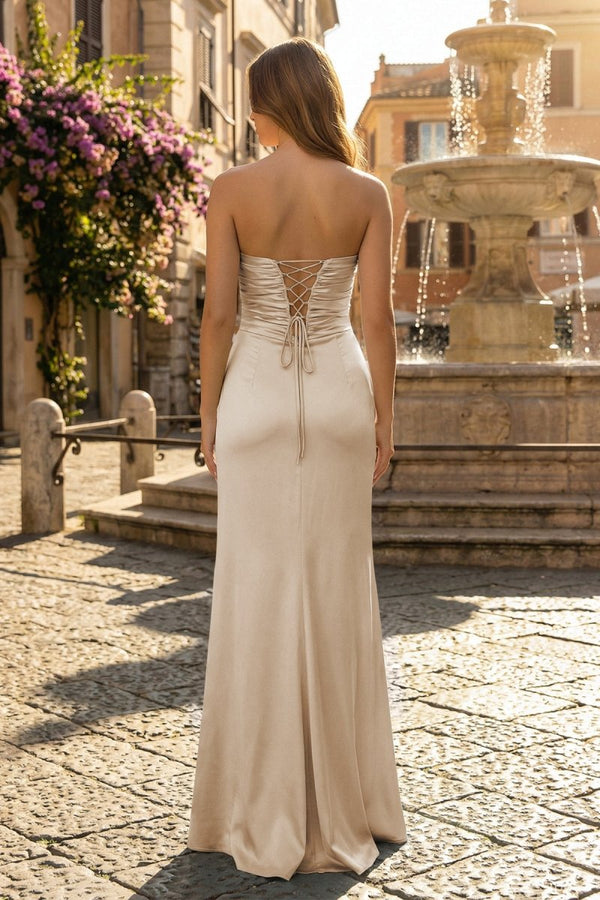 Sweetheart Aqua Blue Sheath Long Prom Dresses – Prom Dresses by KissProm | Available at KissProm